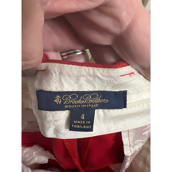 Brooks Brothers size 4 womens red wool & Lycra dress pants - Picture 3 of 5